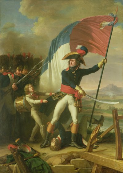 General Augereau on the Bridge at the Battle of Arcola on the 15th November 1796 by Charles Thevenin